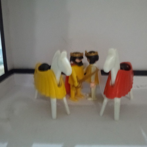 Playmobil Lyra king and queen with horses used