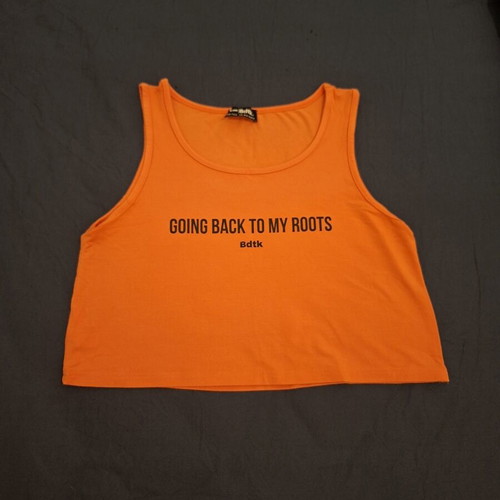 Bodytalk coral crop top size S new