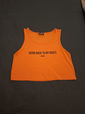 Bodytalk coral crop top size S new