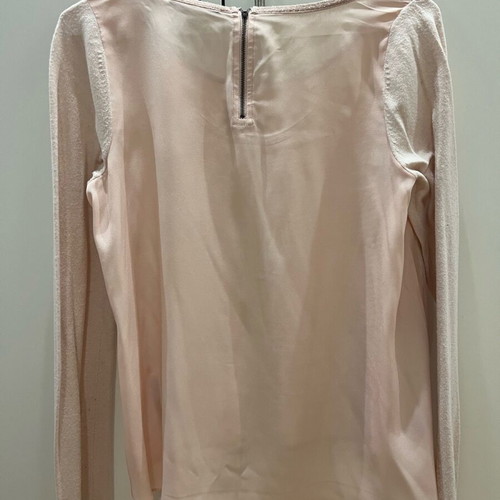 Coast pink long-sleeve blouse used, size M