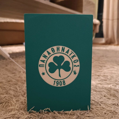 Panathinaikos LED Light New Decorative Lamp with Shamrock (17.5x11.5)