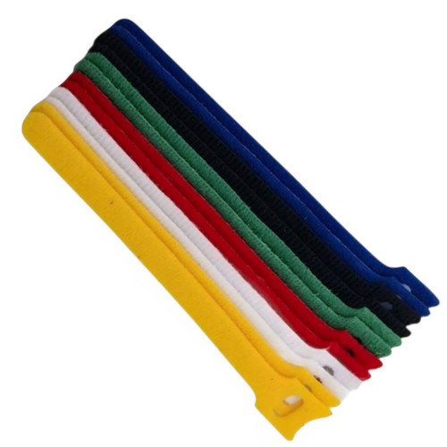 Velcro cable ties set of 12, new, multicolor 12x125mm