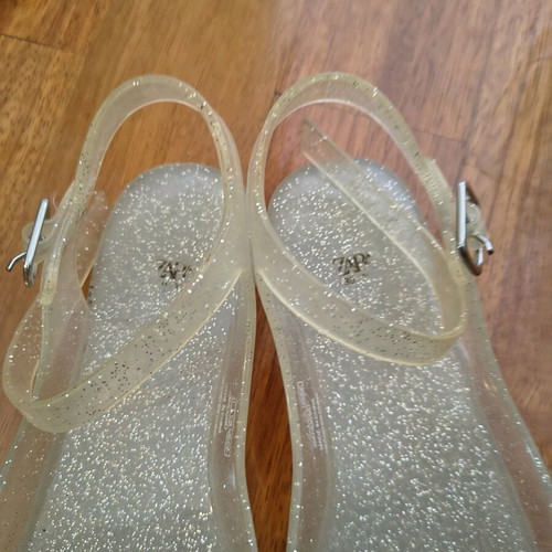 Zara summer shoes size 30 used, white
