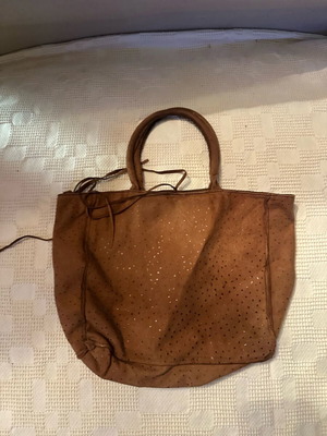 Women’s bag used, brown handheld