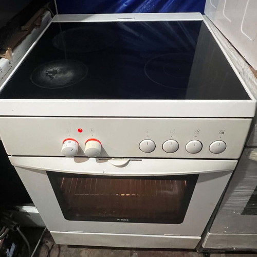 Pitsos kitchen stove with ceramic hobs used, fully functional