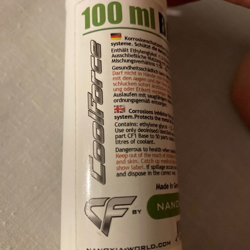 Nanoxia Coolforce No.1 Pro Base 100 ml Water Cooling Liquid New