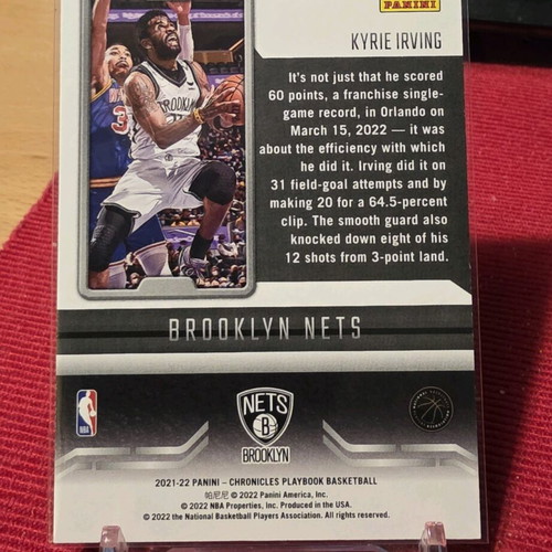 Panini Chronicles Kyrie Irving pink card like new
