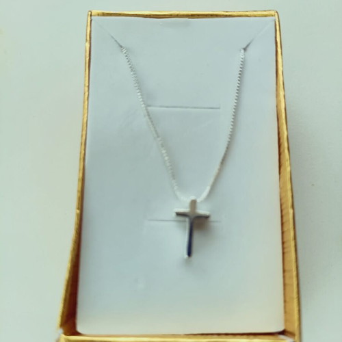 Apefthon Steel Cross for Young Girls New