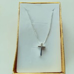 Apefthon Steel Cross for Young Girls New