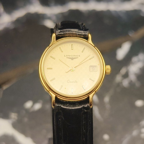 Longines Classic Ladies Quartz watch used, champagne dial