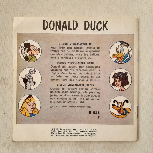 Donald Duck insert for old View Master used