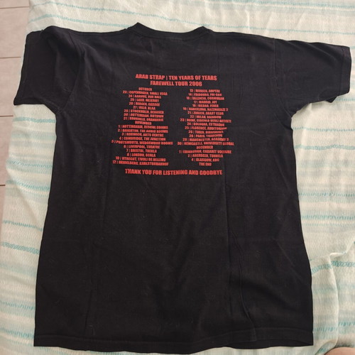 Arab Strap Farewell Tour 2006 T-shirt used, size S, black