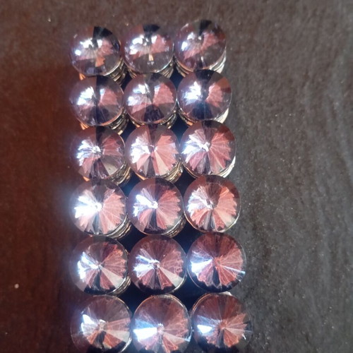 Bracelet with large crystals like new, purple and lilac shades