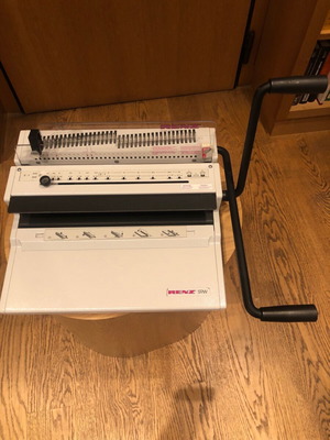 Renz SRW 3:1 Binding Machine for Metal Spiral 4x4mm Like New