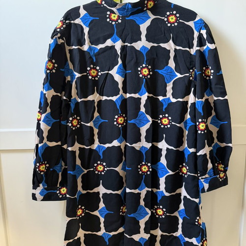 Blousedress Compania Fantastica like new, black and blue, thin fabric