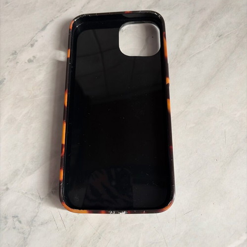 iPhone 13 / 14 Tortoiseshell case used, slim and durable brown-black