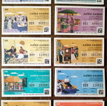 Laika Lottery Tickets like new, set of 22 different