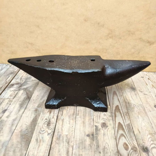 Old steel anvil worked condition