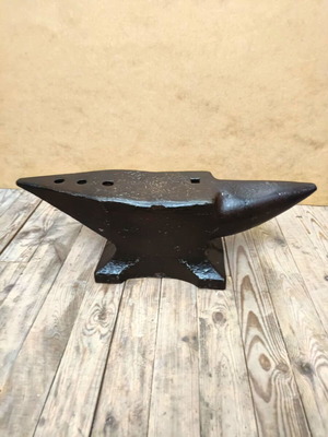 Old steel anvil worked condition