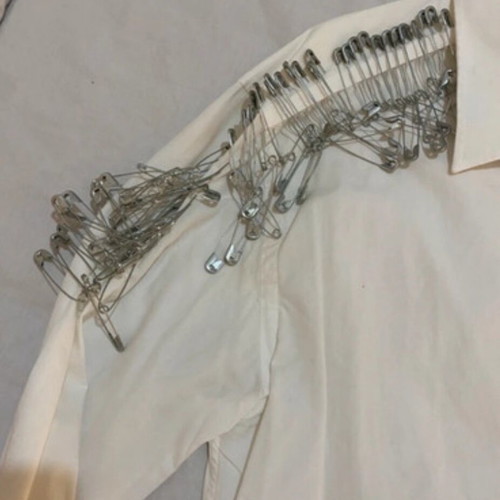 Zara handmade shirt used, white