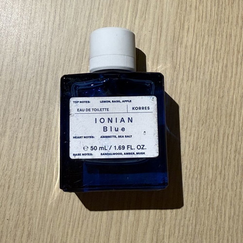 Κορρές Ionian Blue άδειο μπουκάλι μεταχειρισμένο, διακοσμητικό