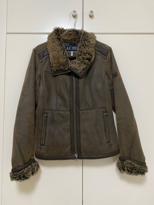 Armani jacket used brown size S