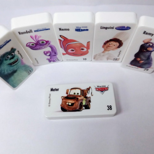 Domino with Disney heroes new, set of 6 pieces