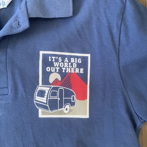 Mayoral boys' polo shirt and cargo shorts set like new, beige and blue