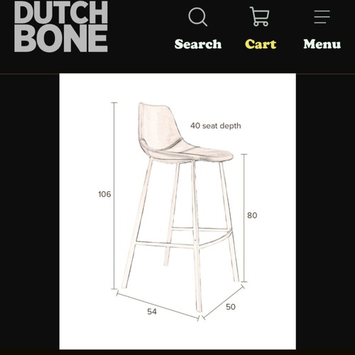 Dutch Bone stools and Scavolini table set like new