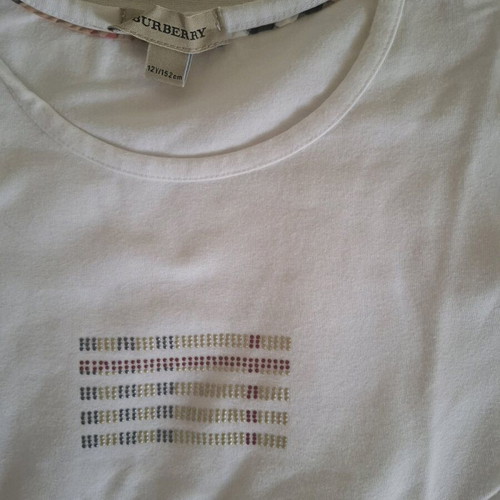 Burberry girls' blouse like new, white, 12 years