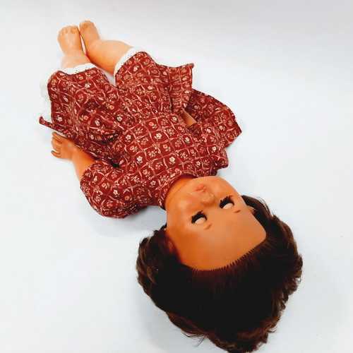 Vintage doll 60s rubber and early plastic with original dress