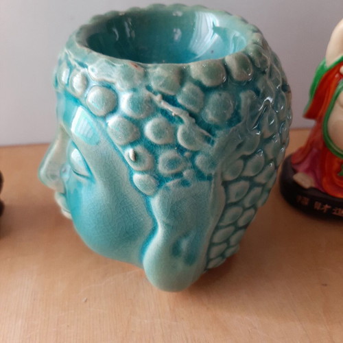 Asian art set of three items like new