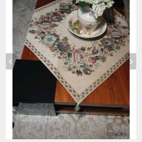 Living room furniture like new solid wood with dining table and 6 chairs