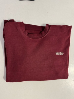 Original Streetwear Men's Burgundy Sweatshirt Large Used