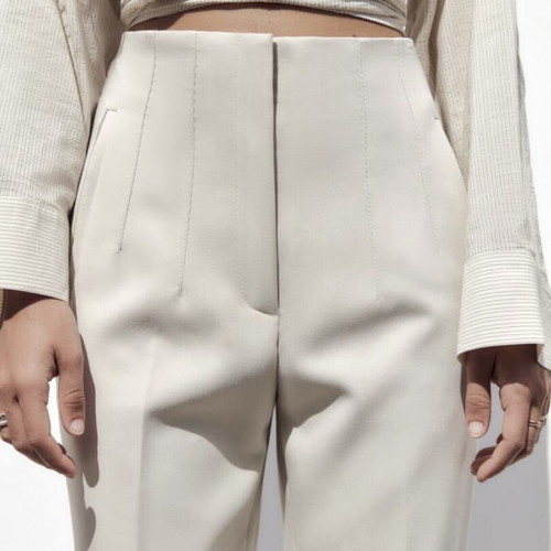 Zara pants like new, size XS, beige