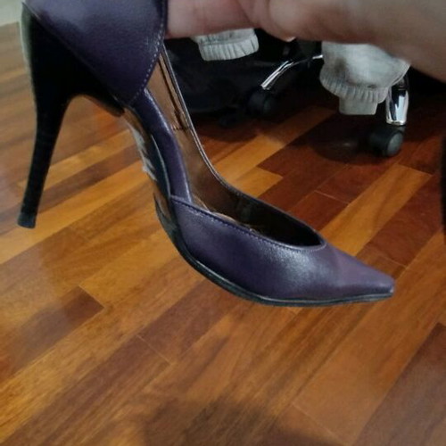 Purple pumps size 35 like new