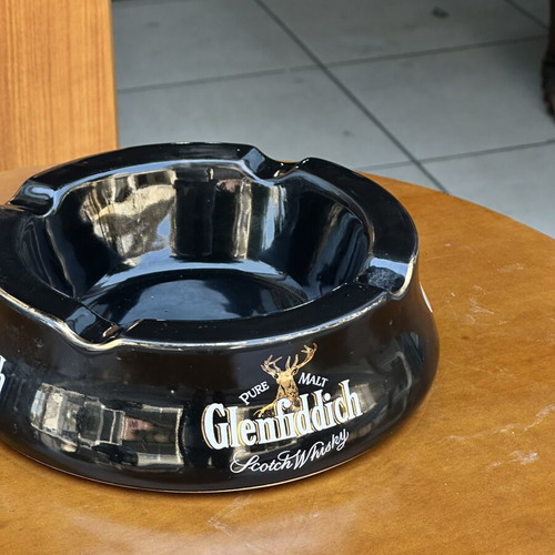 Glenfiddich Scotch Whisky Vintage Ceramic Ashtray used