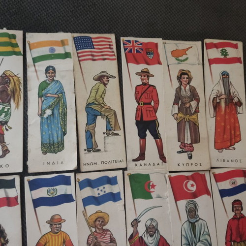 Melo Collectible Stickers used, national costumes, pack of 12