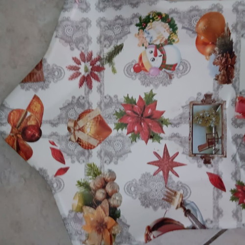 Christmas decorative platter like new, star-shaped