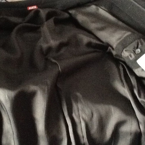 Martin men's coat new, black, size XL, pure wool