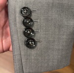 Massimo high-quality jacket new, gray, size L