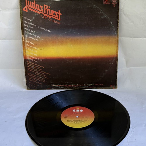 Judas Priest Point Of Entry vinyl record used, metal