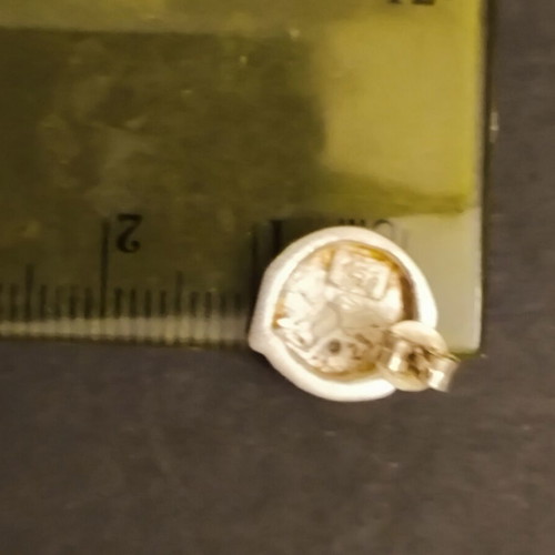 Silver gold 925/18k earrings like new
