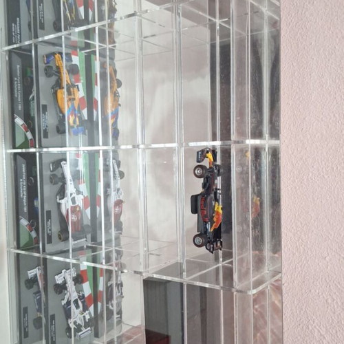 Wall Mount Display Case for 1:43 Miniatures Like New Plexiglass