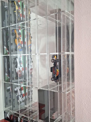 Wall Mount Display Case for 1:43 Miniatures Like New Plexiglass