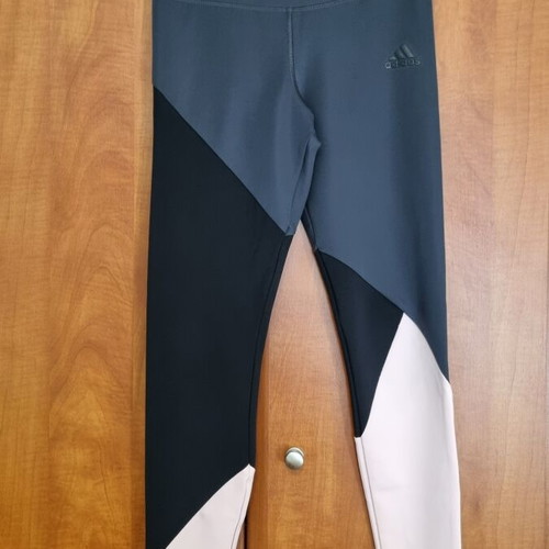 Adidas women's leggings, black and pink, size 13-14 kids