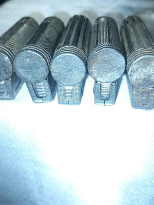 Vintage petrol lighters lot of 10 used