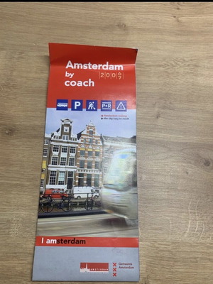 Amsterdam by coach map like new