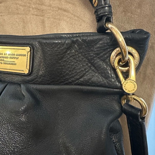 Marc Jacobs Q Hillier Black Leather Shoulder Bag used