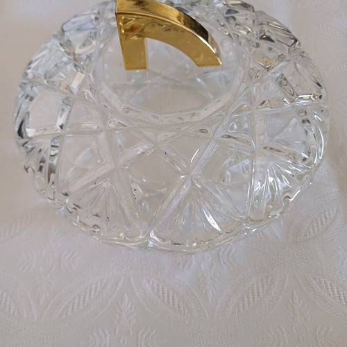 Glass vintage fondantière new with triangular handle